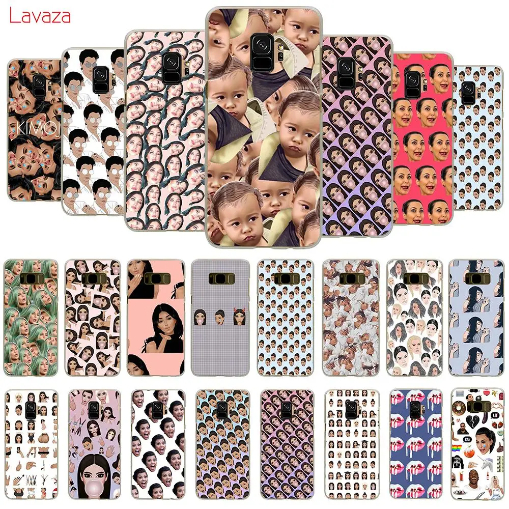 Жесткий чехол kimoji Ким Кардашьян kanye west north kylie jenner для samsung J4 J6 Plus Prime Core J7 Duo J8 A2 A20e A70s