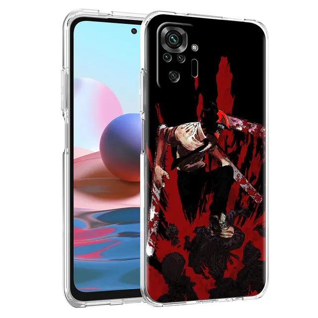 Chainsaw Man Anime Soft Clear Case For Xiaomi Redmi Note 10 9 Pro 9S 8 10S 7 8T 9C 7A 8A 9T K40 Silicone Phone Cover Fundas PTTM-CLS08