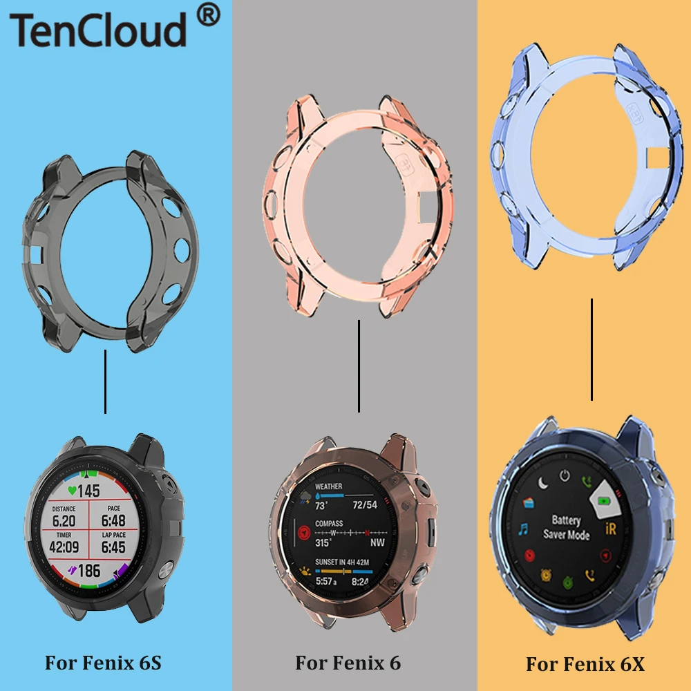 Case for Garmin Fenix 6/6s/6X pro sapphire Smart watch accessories cover  TPU material shell anti shock easy install case|Smart Accessories| -  AliExpress