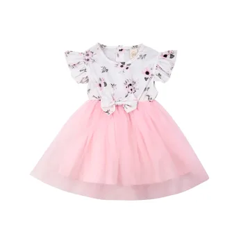 

Emmababy Flower Girls Tutu Dress Kids Baby Princess Party Wedding Birthday Dresses Summer