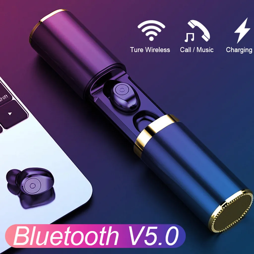 Mosunx двойные беспроводные наушники Bluetooth 5,0, стерео наушники-вкладыши, встроенный микрофон с зарядкой basea
