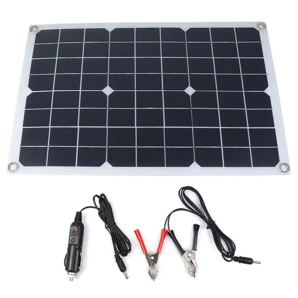 

For Charging The Device Via Usb Charging Cable Dual Usb Solar Panel Car Yacht Solar Charger Controller Battery Marine Charger