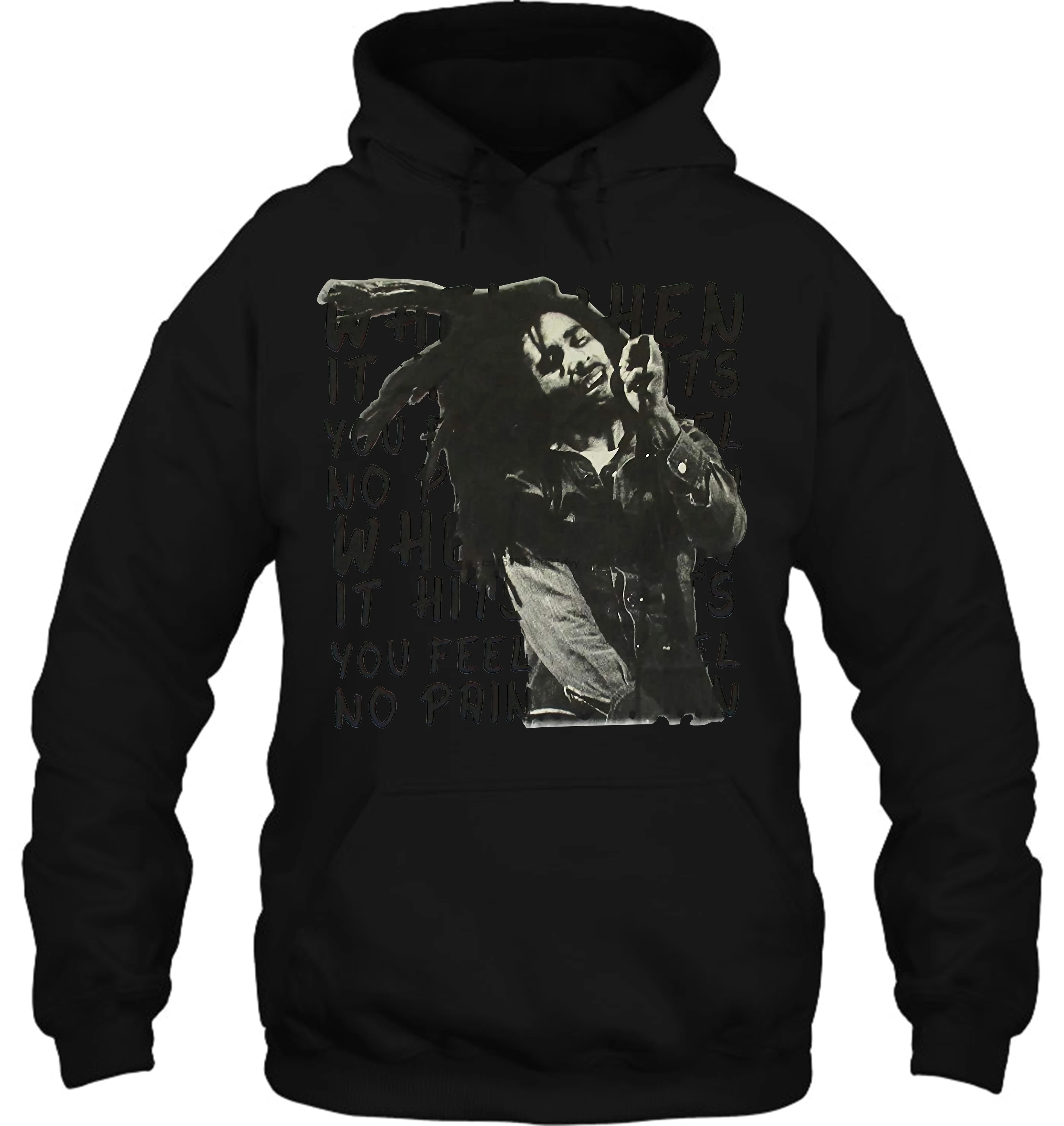 Мужская толстовка BOB MARLEY NO PAIN лирика белая Новинка тренчтаун рок женская уличная одежда