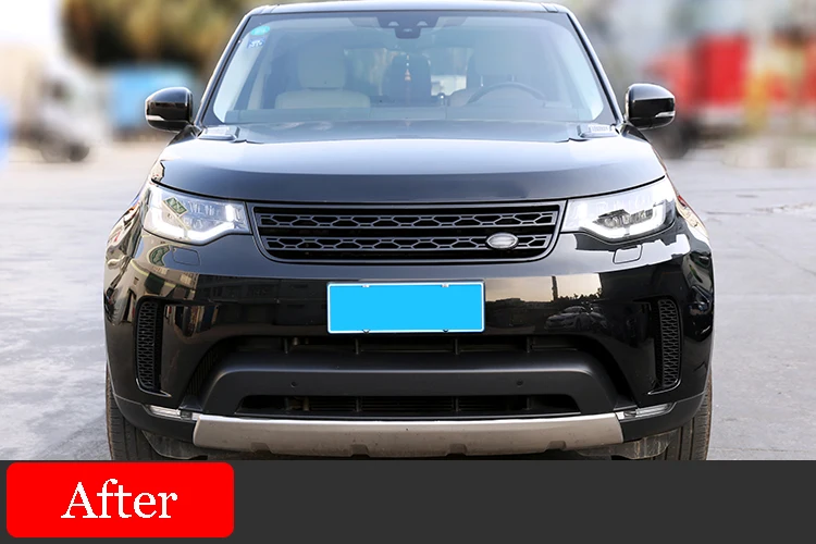 ABS глянцевый черный основной Комплект кузова автомобиля Передняя решетка отделка для Land rover Дискавери 5 L462 LR5 Замена внешних частей