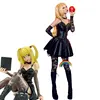 4 PICS Death Note Misa Amane Imitation Leather Sexy Tube Tops Lace Dress Uniform Outfit Anime Cosplay Costumes WIGS NOTRBOOK ► Photo 2/6