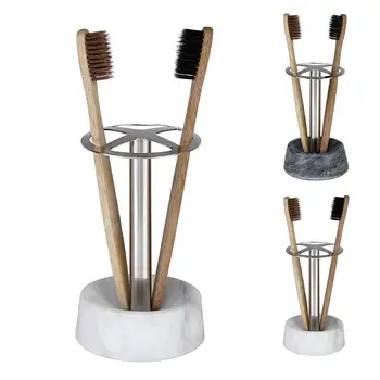 

Toothbrush Holder Marble Base Toothbrush Organizer Toothbrush Holder Stand