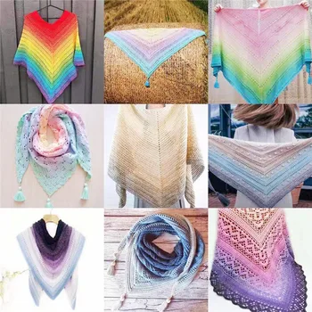 

300g 4 Shares of 100% Organic Cotton Blend Yarn Spring and Summer Crochet Yarn Clothes Skirt Lace Line DIY Hand-woven Yarn 1000m