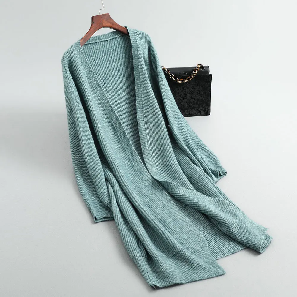 2020 Women Poncho Puff Sleeve Loose Wool Knitting Sweater Coat Cardigans Long Jumper Cape Casaco Feminino |
