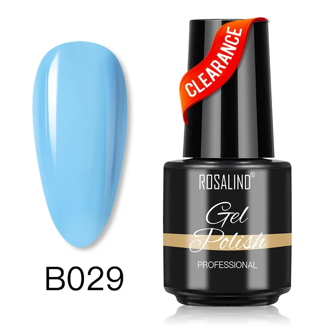 ROSALIND Gel Nail Polish Glitter Gel For Manicure Art Semi Permanent Hybrid Varnish Need UV LED Base Top Coat Nail Polish SLA-B029