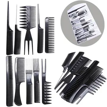 

10pcs Salon Hair Styling Hairdressing Hairdresser Barbers Plastic Combs Set