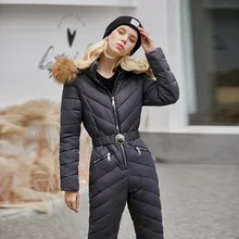 New Women Ski jacket and Pant Ski suits Females Jumpsuit Women Snowboard Waterproof Overall Russia