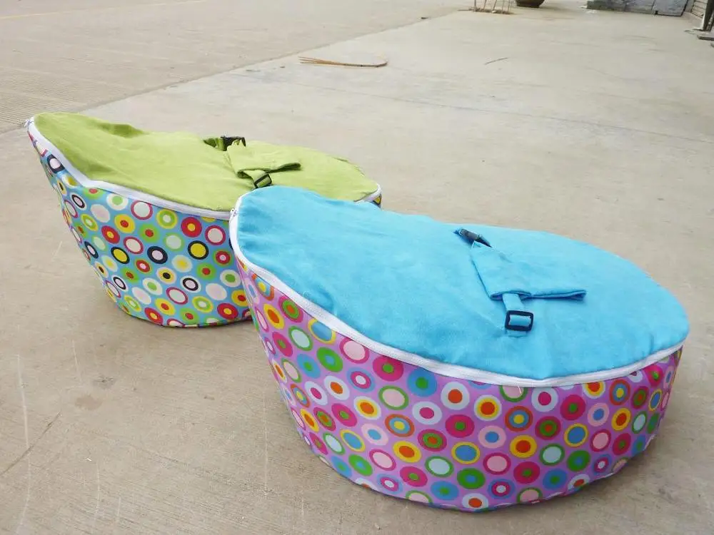 Оранжевые пузырьки шаблон ребенка кресло мешок, дети оснастки beanbag диван-кровати