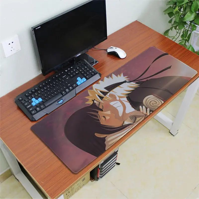 Lock Edge 30x80cm Подарочный коврик для мальчика Наруто х клавишный коврик резиновый игровой коврик для мыши Настольный коврик большой коврик для мыши клавиатуры коврик - Цвет: Lock Edge 30x80cm