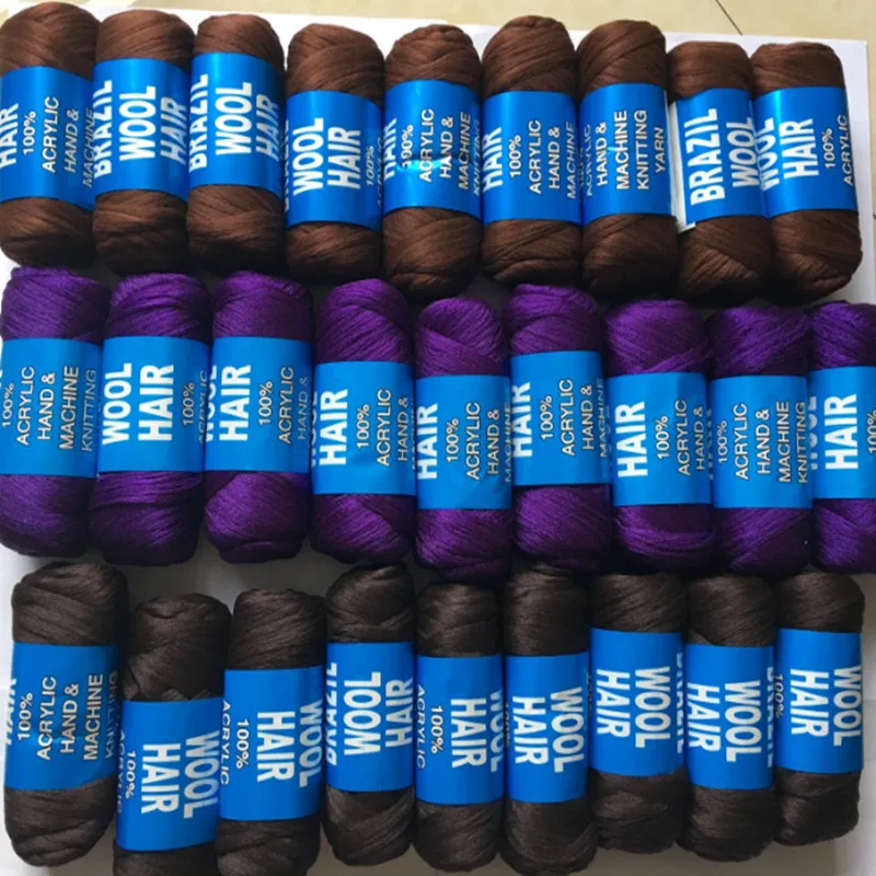 

Bundle Brazilian Wool Hair African Brazil Wool For Braiding 15bundles 70g Per