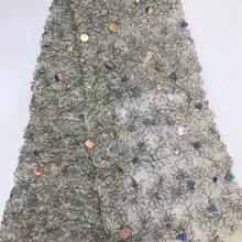 GLace 1Y/Лот, высокое качество, африканская органза, блестки, кружевная ткань, горячая распродажа, нигерийское свадебное платье, органза, французская сетка, TX1487