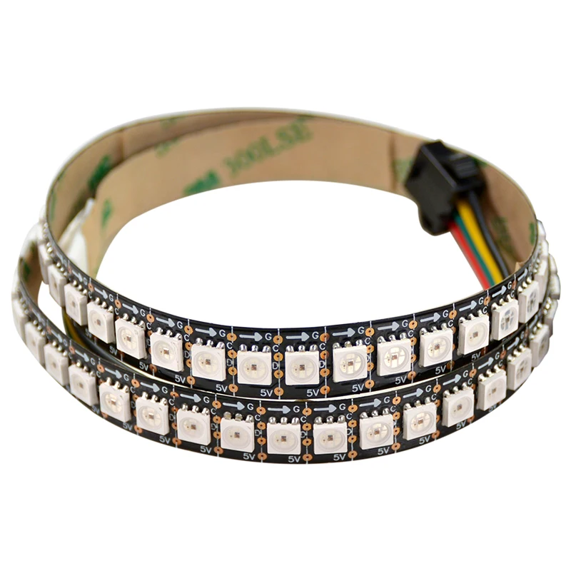 1 м 144 светодиодный s/M HD107S RGB полосы Цифровой пикселей светильник 5050 SMD адресуемых