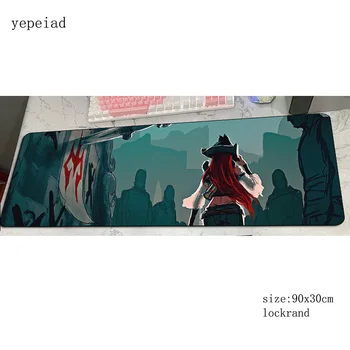 

miss fortune mouse pad locked edge Computer mat 900x300x3mm gaming mousepad large esports padmouse keyboard games pc gamer desk