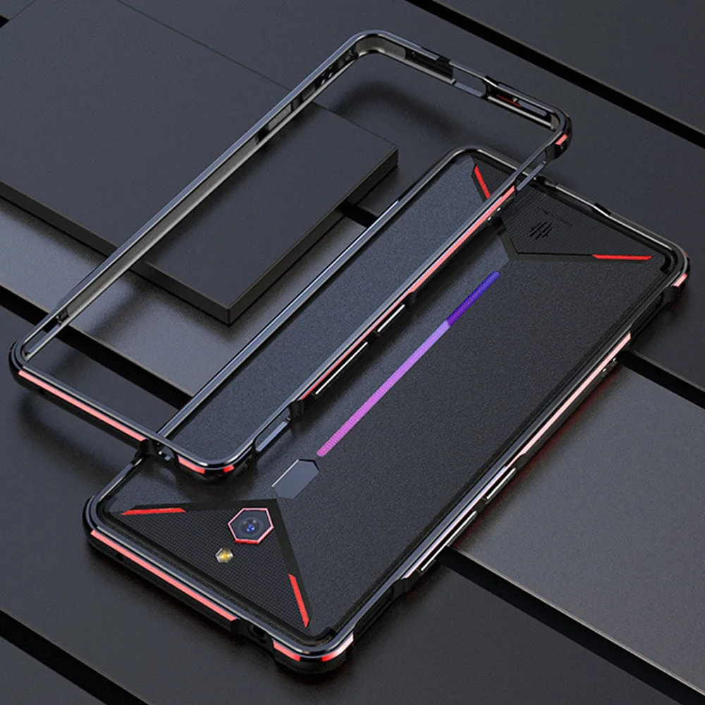 Чехол для zte nubia red magic 3, глянцевый алюминиевый защитный чехол-бампер для nubia Red Magic 3, глобальная металлическая рамка