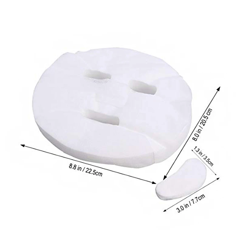 100 шт хлопчатобумажная маска для лица лист бумаги DIY Мягкая дышащая Нетоксичная уход за кожей уход за кожей лица