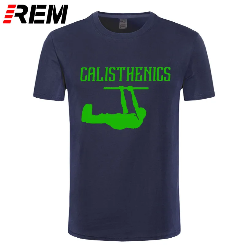 navy green Calisthenics футболка Calisthenics лучшая спортивная футболка мужская большая футболка с принтом короткий рукав 100 хлопок Модная забавная футболка - Цвет: navy green