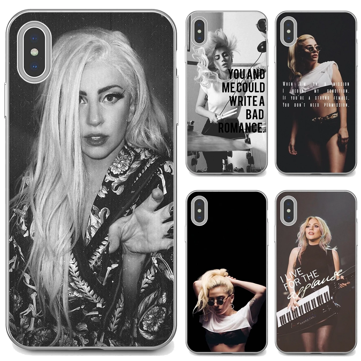 Силиконовый чехол Lady-JOANNE-gaga-monster-lyric для Motorola Moto G5 G5S G6 Z Z2 Z3 C G G2 G3 X4 E4 E5 Play Plus |