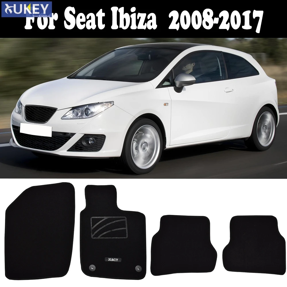 4 шт. для Seat Ibiza MK4 6J 6P 2008 2017 автомобильные коврики ковры Передняя и задняя защита 2009