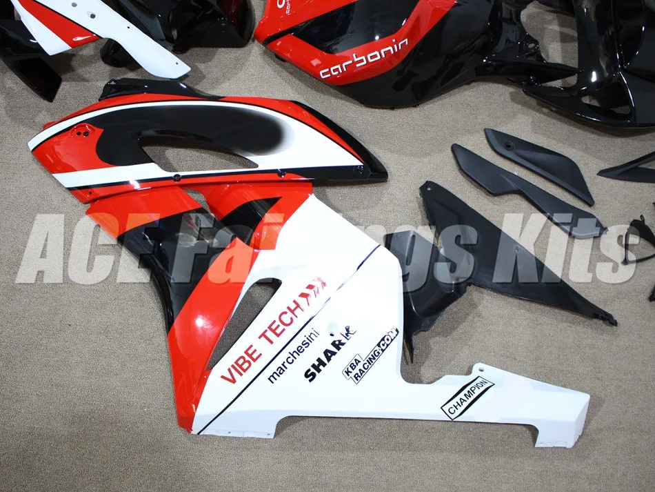 Топ(литье под давлением) ABS Полный комплект обтекателя Подходит для Honda CBR1000RR 04 05 2004 2005 Обтекатели набор красный черный белый на заказ