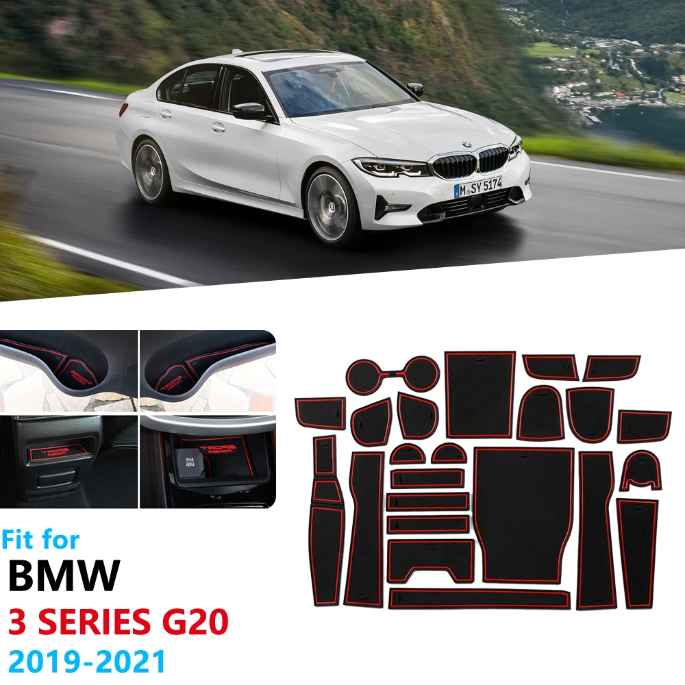 Противоскользящий резиновый подстаканник для BMW 3 серии G20 G21 2019 2020 аксессуары