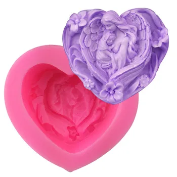 

3D Heart Silicone Soap Mold DIY Handmade Craft Soap Form For Soap Making Tool Cake Chocolate Decoration Mold Cake Baking Tool