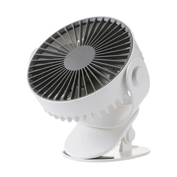 

USB Rechargeable Desktop Fan, Mini Desktop 360 Degree Rotation, Convenient and Silent Desk Clip Fan