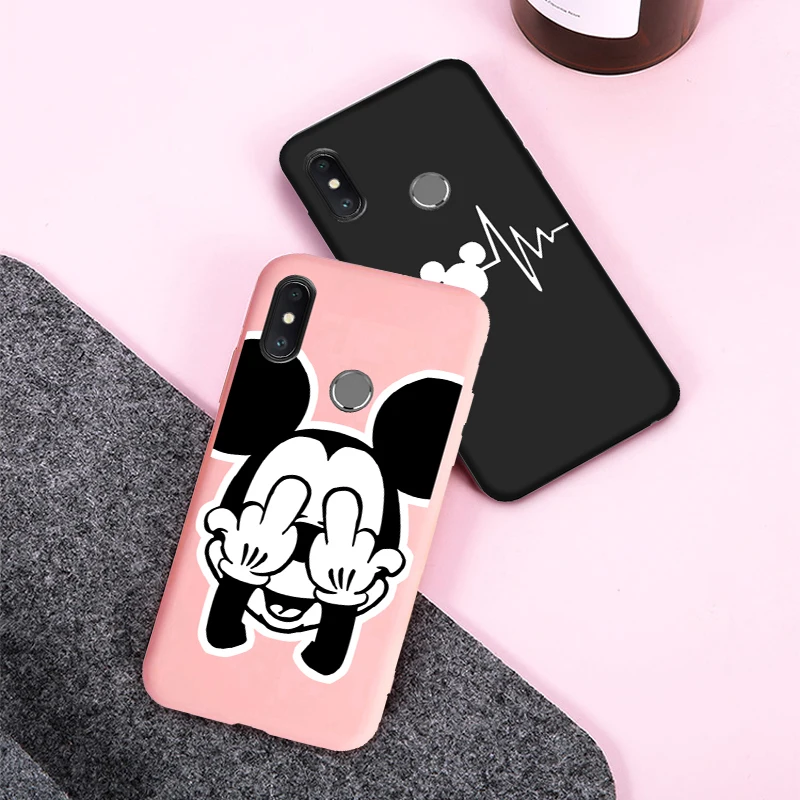 

Soft Silicone Mickey case For Xiaomi mi 9 8 lite A3 A2 A1 5X 6X 9T Case Cover for Xiaomi Redmi note 7 6 5 8 Pro 8A 7A 6A 5A S2
