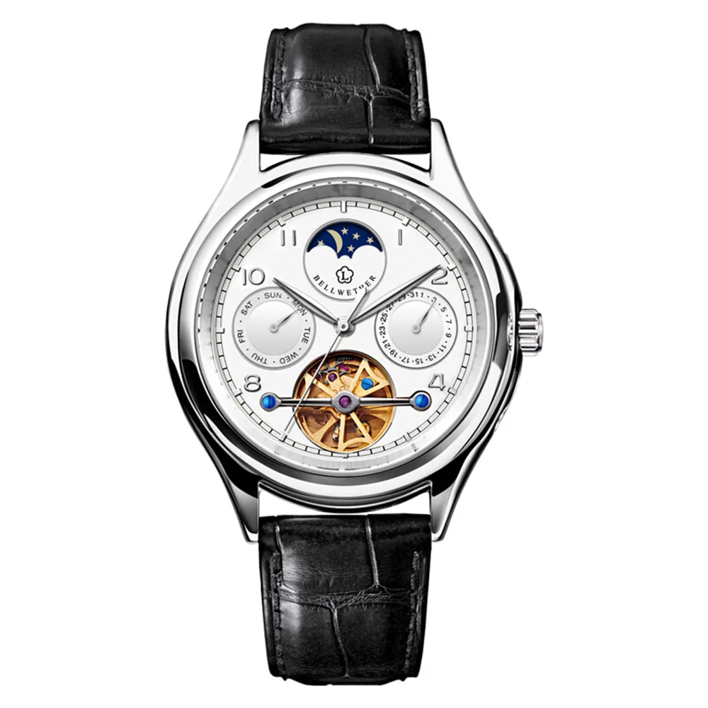 automatic watch p2 Мужские автоматические часы, роскошные Брендовые мужские наручные часы LOBINNI, водонепроницаемые мужские механические наручные часы, мужские часы - Цвет: automatic watch p2