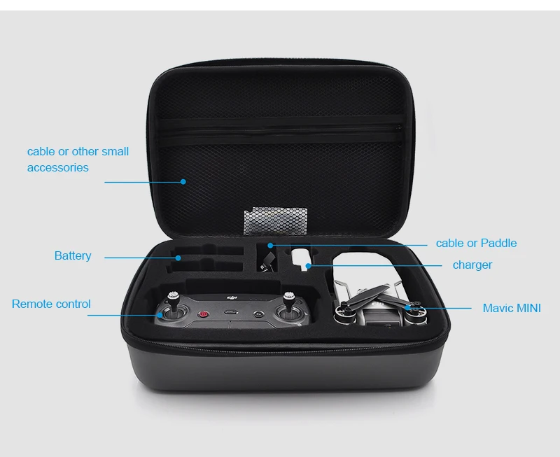 Водонепроницаемая сумка для хранения для DJI Mavic Mini Портативная сумка PU чехол для переноски Чехол для DJI Mavic Mini Drone аксессуары