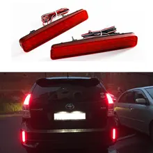 Coche 2x Lente Rojo LED Luz Trasera Reflectores Parachoques para Toyota Prius 2011-2015 12V