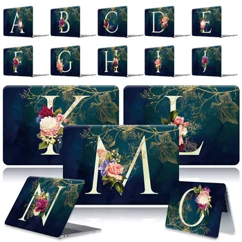 

Initial letter Laptop Anti-Scratch Hard Shell case cover Fit MACBOOK Air 11"13" / MACBOOK 2018 2020 /New Air 13"(Touch ID)