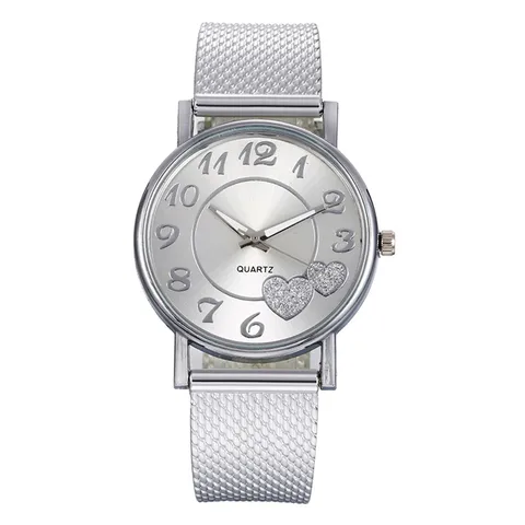 Women 2021 The Latest Top Fashion Ladies Mesh Belt Watch Wild Lady Creative Fashion Gift Ladies Clock Simple Dress Gfit