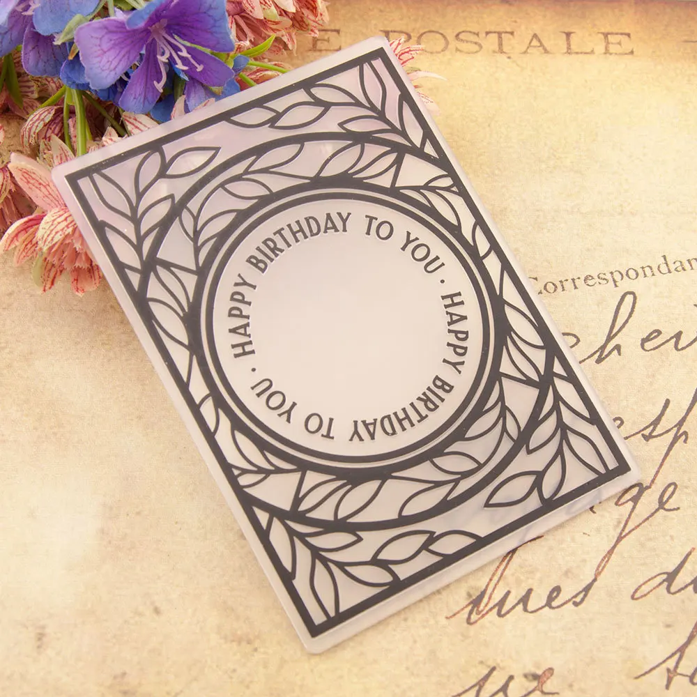 Happy Birthday Embossing Folders New 2021 Making Paper Cards Craft Card