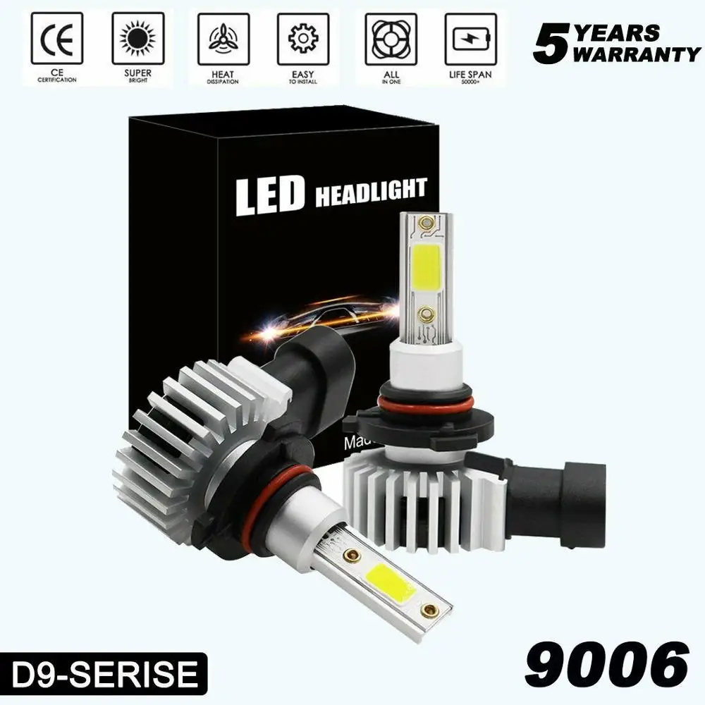 100W 6000K Super White 9005 9145 H10 6000K White LED Daytime Running Light Bulb for Lexus High Beam DRL Light replacement