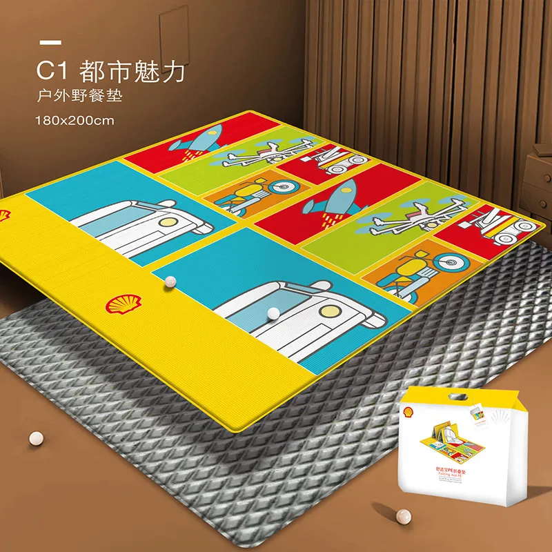 

Baby Play Mat for Children Waterproof Folding Picnic Mat Outdoor Camping Beach Moisture-proof Blanket Portable Camping Mat