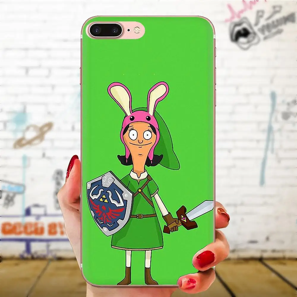 Мультфильм Боб бургер Прекрасный Мягкий ТПУ телефон кожи для Apple iPhone 11 Pro X XS Max XR 4 4s 5 5C 5S SE 6 6S 7 8 Plus - Цвет: as picture