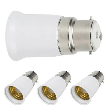 

B22 to E27 Base LED Light Lamp Bulb Fireproof Holder Adapter Converter Socket Change