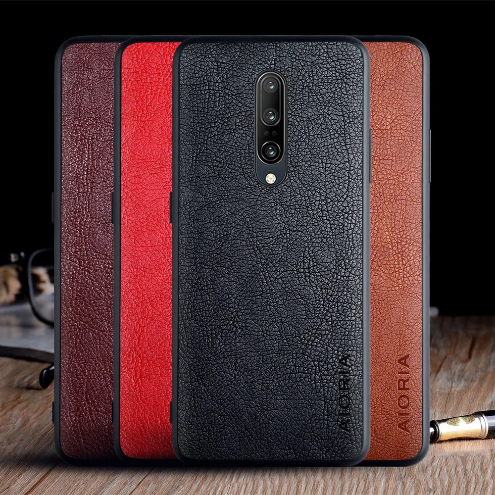 Custodia Per Oneplus 7 Pro Oneplus 7 Funda Lusso Vintage Pelle Pelle Coque Con Custodia Rigida Per Pc Tpu Per Oneplus 7 Pro Custodia Capa