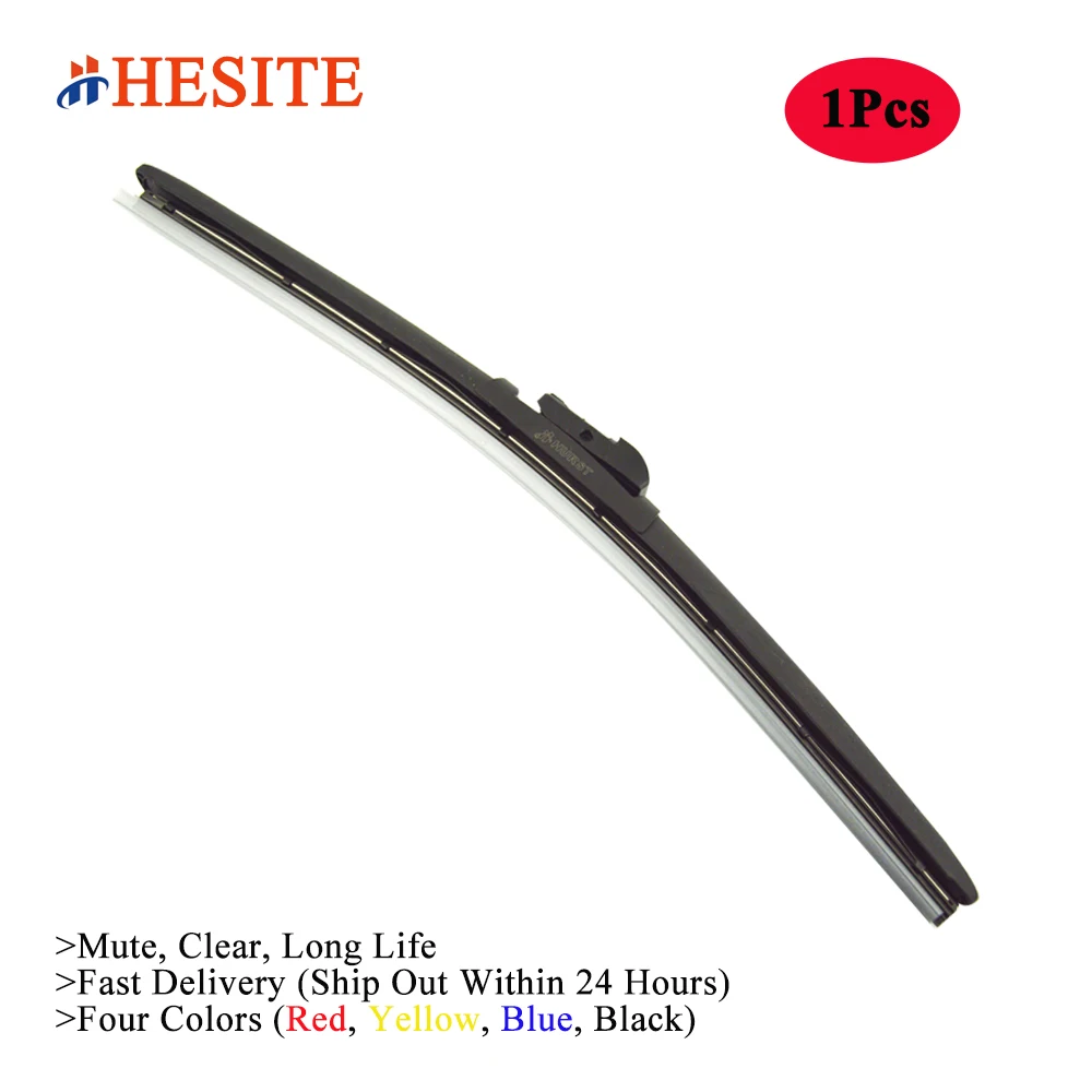 HESITE Colorful Wiper Blade With 19MM Push Button For Audi A1 A3 8L 8P 8V Sportback A4 B5 B6 B7
