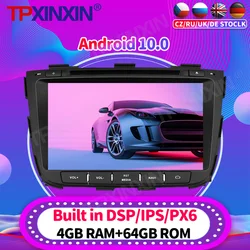 Radio con GPS para coche, reproductor Multimedia con Android 10,0, 2Din, para Kia Sorento 2013 2014, unidad principal de navegación, accesorios
