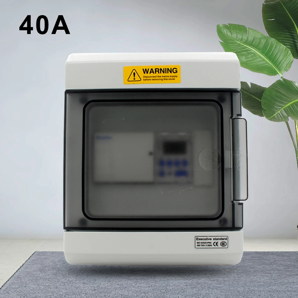 Manhua 40A трехфазный MT153C-40 с водонепроницаемостью IP65 цифровое управление переключателем таймера коробка