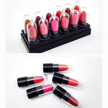 

12 pcs Women Moisturizing Lipstick Set Box Long Lasting Waterproof Nude Lipsticks Multi Colorful Lipstick Sexy Color