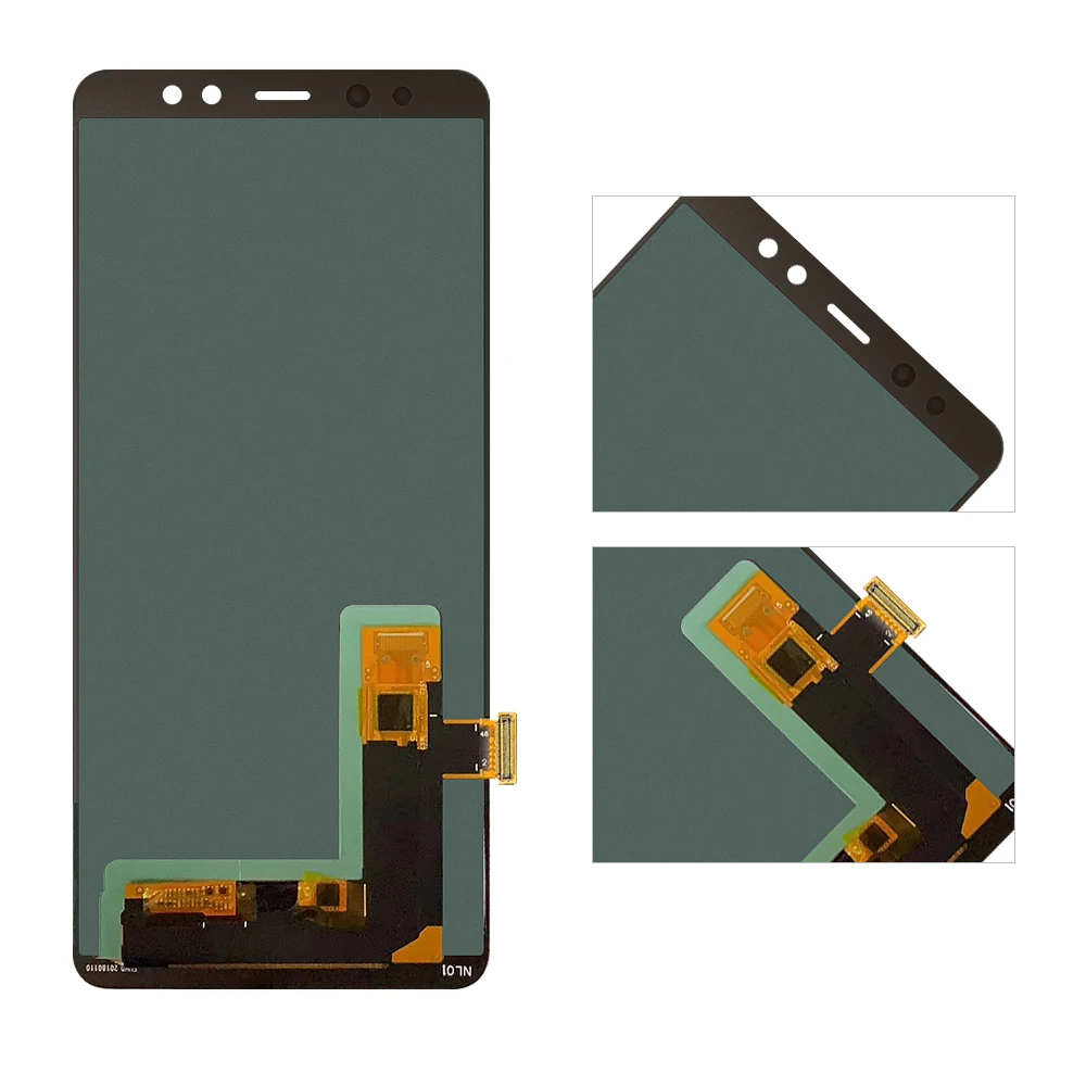 AMOLED A730 ЖК-дисплей для SAMSUNG Galaxy A8 Plus A730 ЖК-дисплей сенсорный экран дигитайзер замена 6,0''