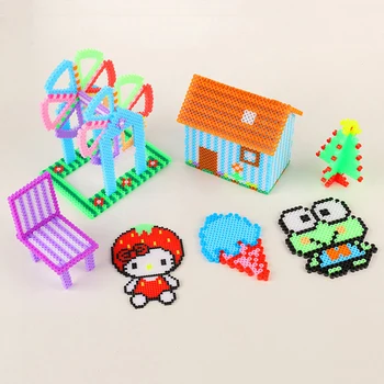 

5mm/2.6mm 3d Puzzles Beads Pegaboards Diy Toy Tool Accessories For Electric Iron Hama Beads Template