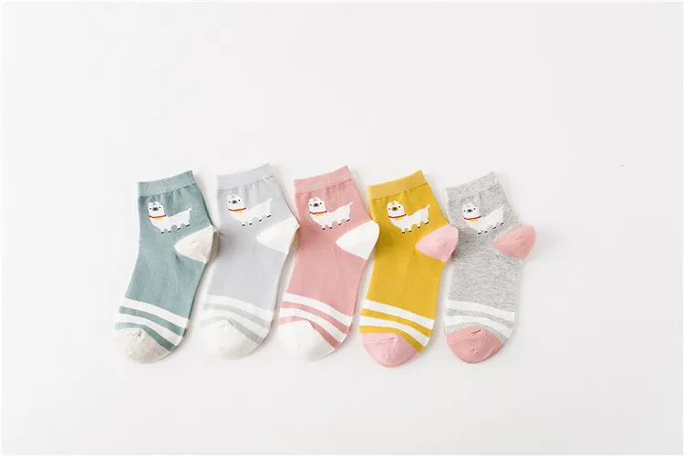 

women socks boat socks New autumn and winter Japanese college style two bars alpaca in tube female cotton socks