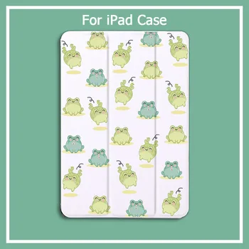 

Cute Frog Flip Case For iPad 9.7 Air 2 Mini 1 2 3 4 5 ipad 10.2 12.9 ipad 2019 7th Cases Auto Wake up For ipad pro 11